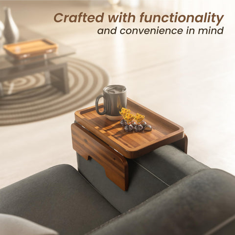 HOLANA Multipurpose Arm Table for daily use and drinks