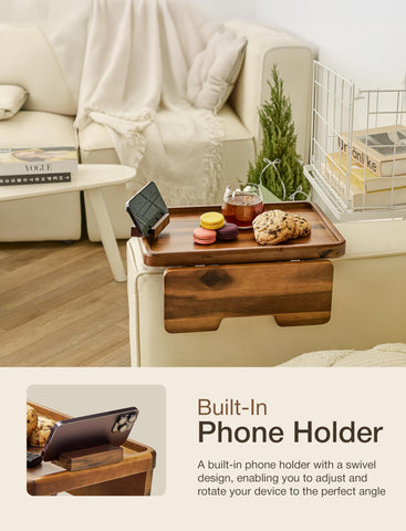 HOLANA solid acacia wood construction adds warmth and durability