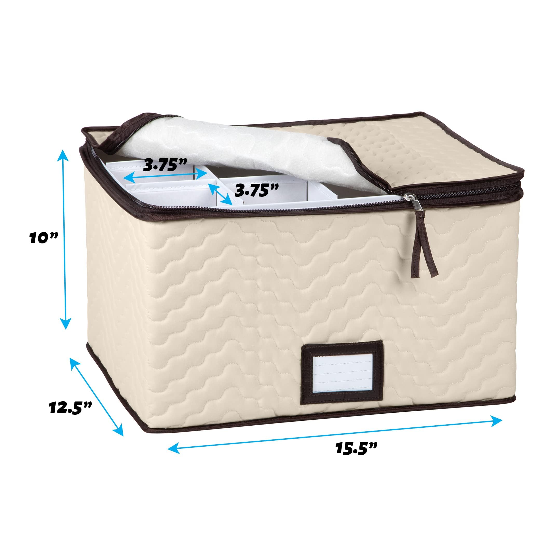 HOLDN’ STORAGE 3.75-inch wide cell protects champagne flutes
