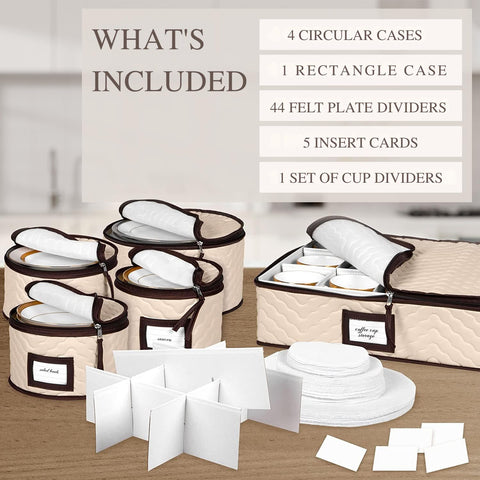 HOLDN’ STORAGE clear-window dishware container lets you see contents at a glance.