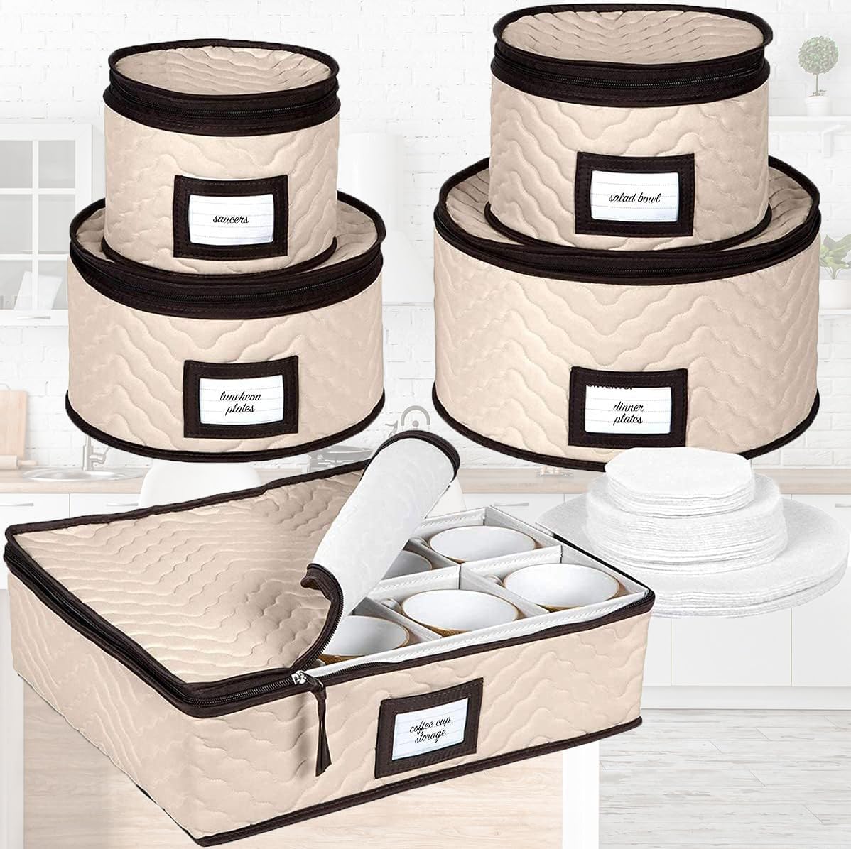 HOLDN’ STORAGE dishes-at-a-glance container design helps quick find.