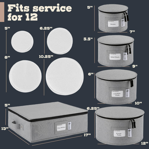 HOLDN’ STORAGE protective dividers prevent scratches between pieces.