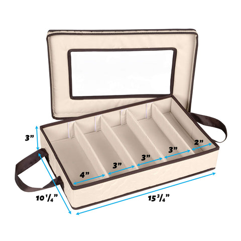 HOLDN' STORAGE case fits in most drawers and cabinets for tidy storage.