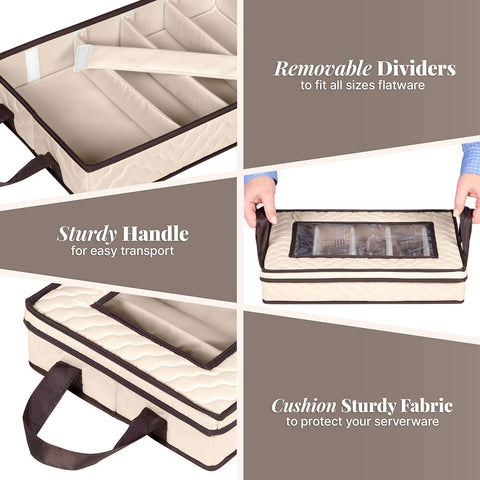 HOLDN' STORAGE 5-compartment organizer keeps up to 60 pieces neatly sorted.