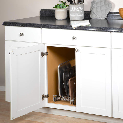 HOLDN’ STORAGE ideal for narrow cabinets, maximizing storage space