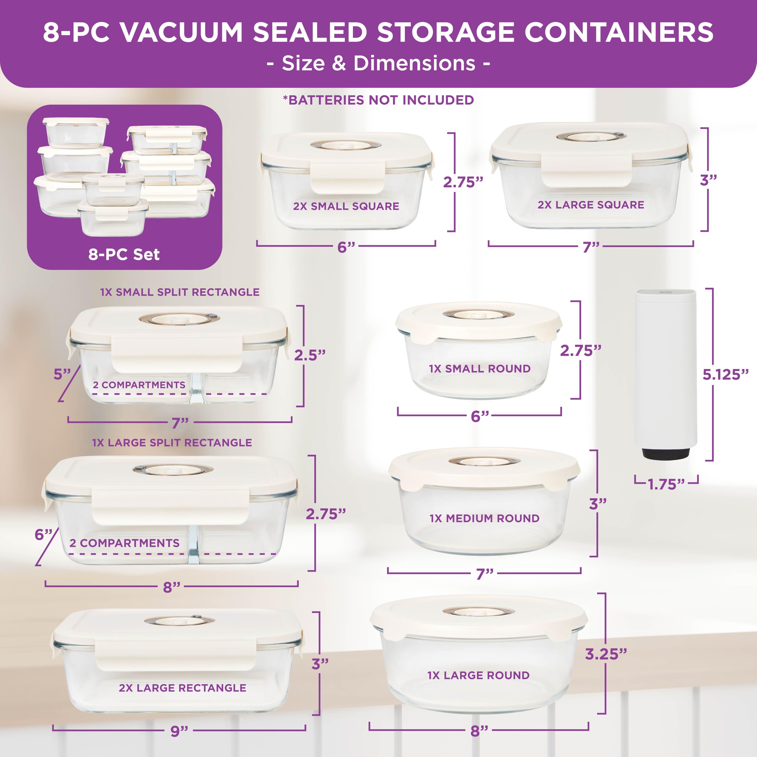 HOLDN’ STORAGE 1400ml round container stores larger portions for future meals