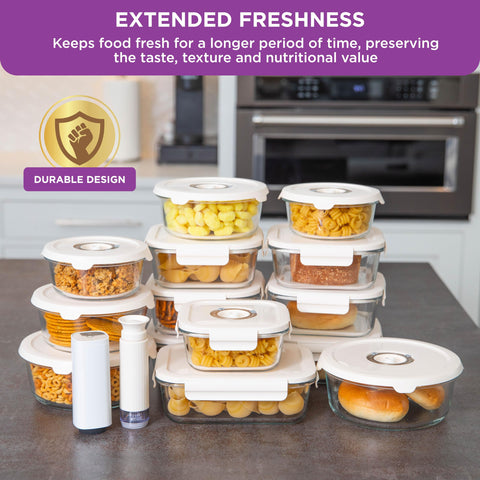 HOLDN’ STORAGE 365ml round container keeps snacks fresh for quick meal prep