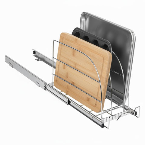 HOLDN’ STORAGE smooth sliding system extends fully for convenient access
