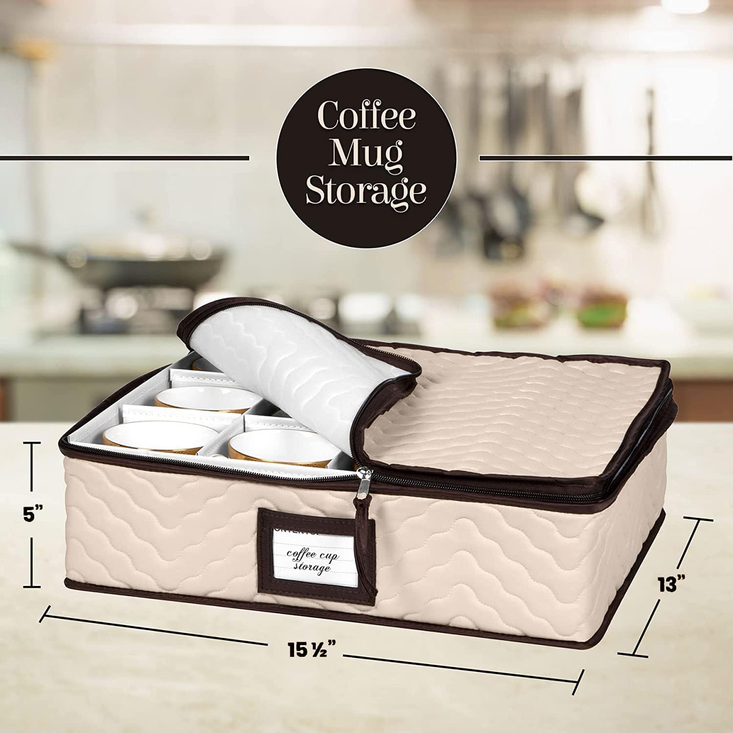 HOLDN’ STORAGE soft, durable dish protection prevents scratches during moves.