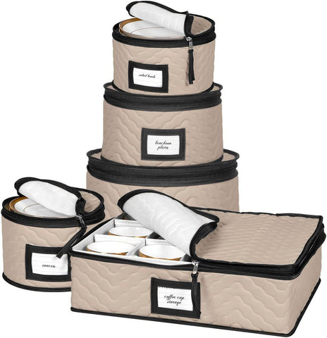HoldnStorage China Storage Container showing 12 place settings, ideal for organized moving and safe storage