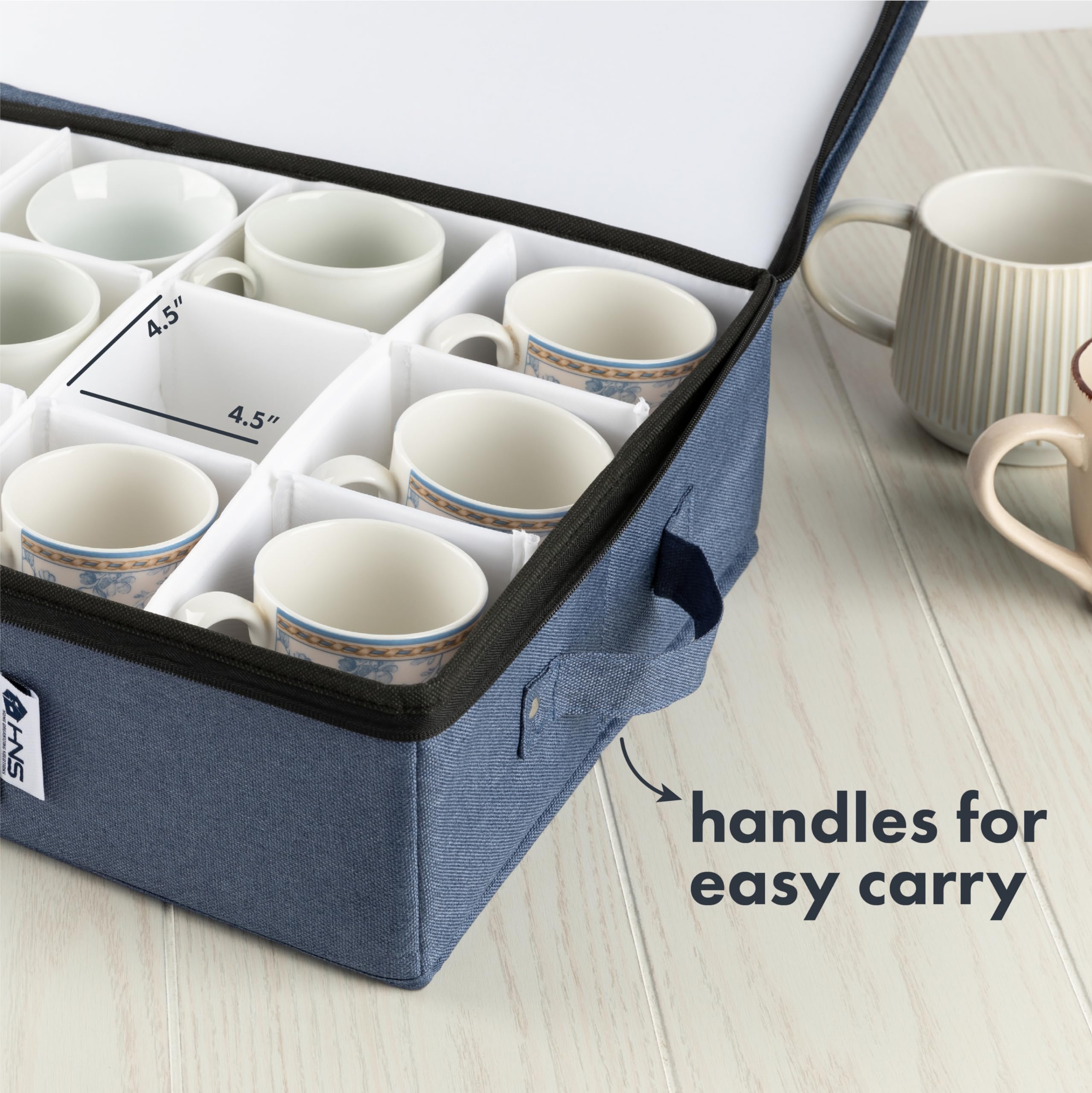 Holdn’ Storage denim blue long-term-use design supports seasonal storage.