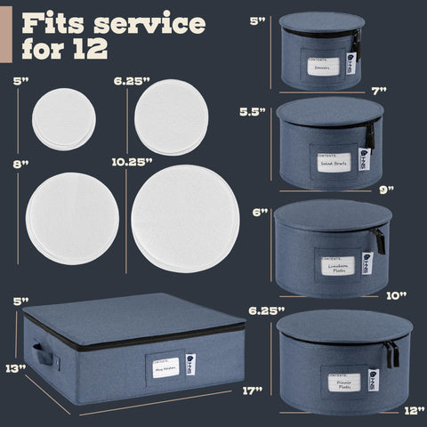 Holdn’ Storage denim blue padded interior cushions items during transport.