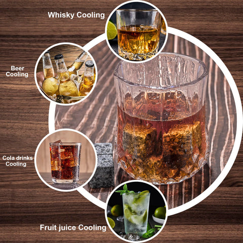 HOLEEKIC glass labels simplify serving and tasting notes for guests.