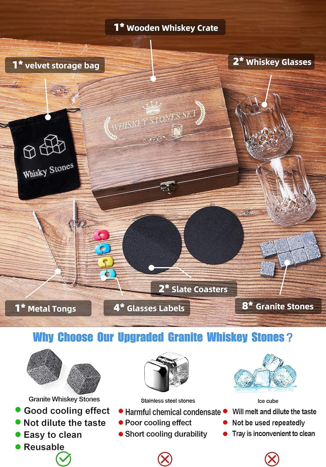 HOLEEKIC slate coasters protect surfaces with a sophisticated touch.