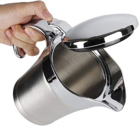 HOLIBAN 16oz gravy boat with lid keeps sauces hot at the table.