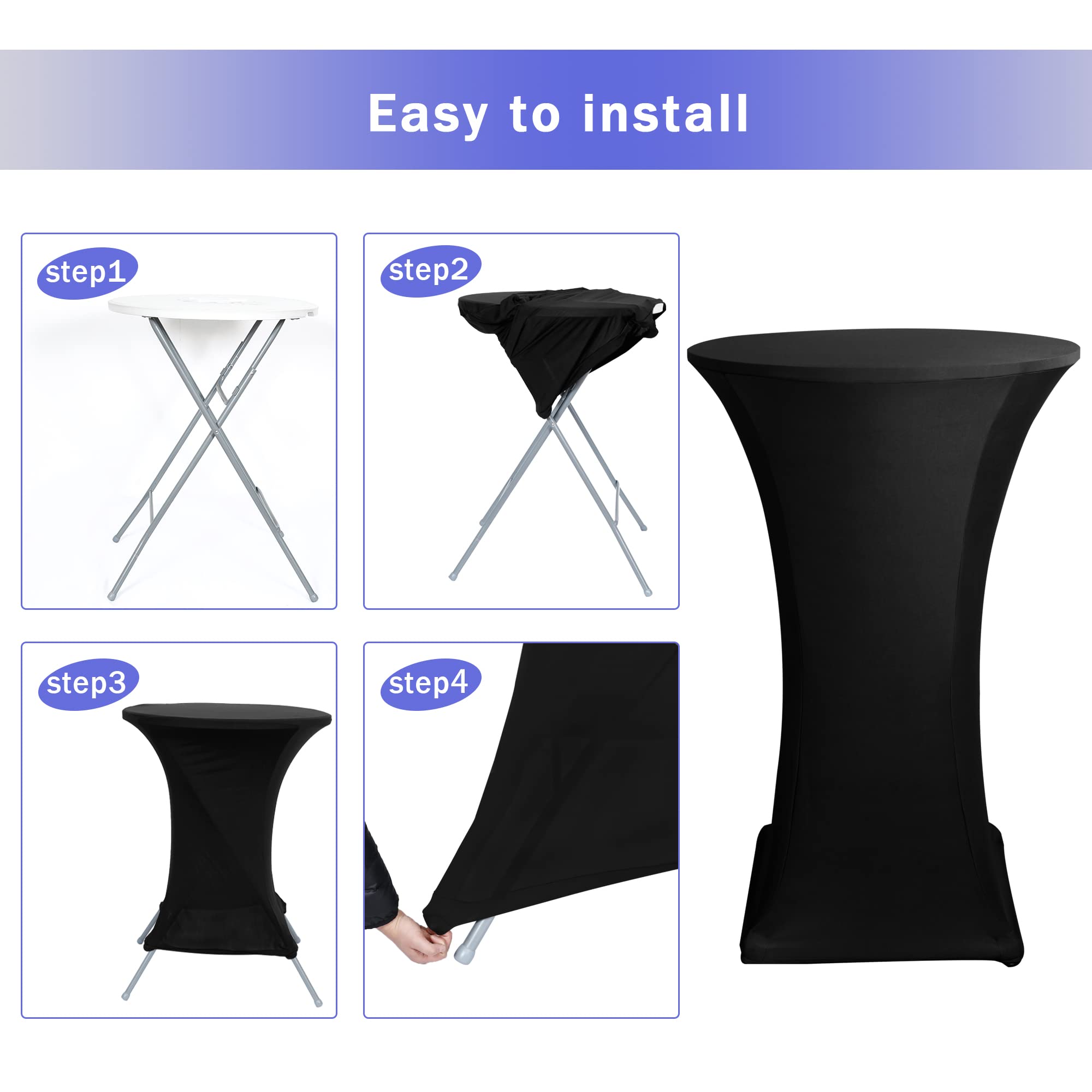 HolidayIdeas four elastic foot pockets keep legs secure.