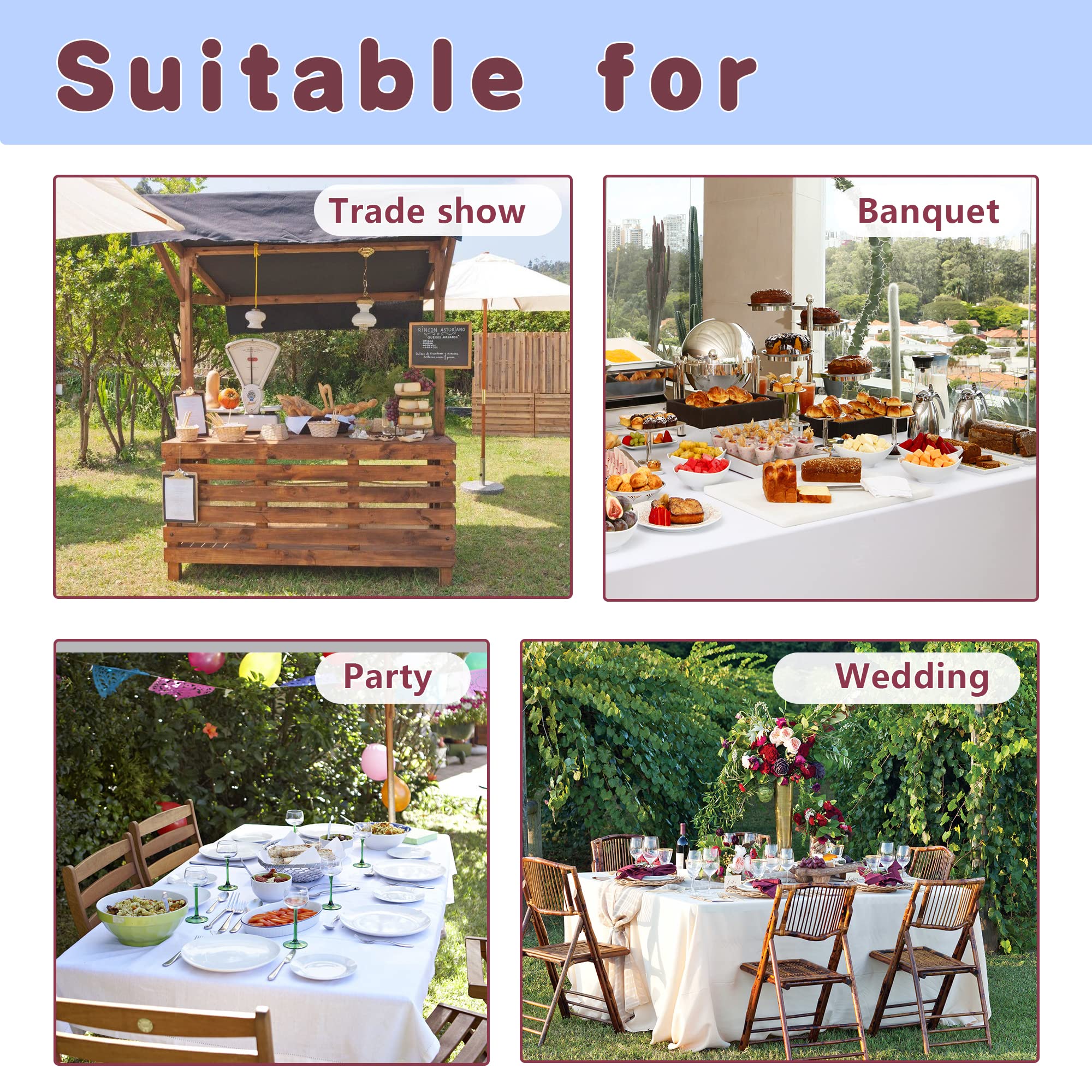 HolidayIdeas multi-use table cover suitable for gatherings and trade shows.