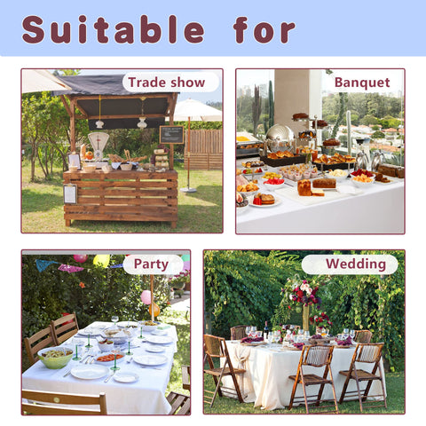HolidayIdeas multi-use table cover suitable for gatherings and trade shows.