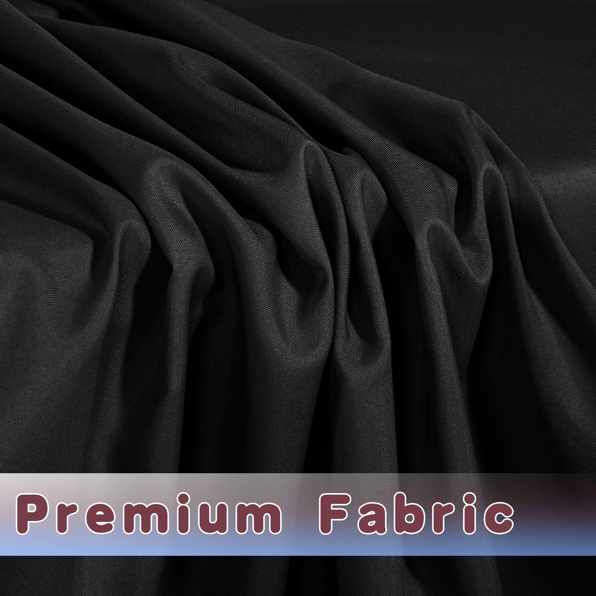 HolidayIdeas trade show table setup with sleek black cover