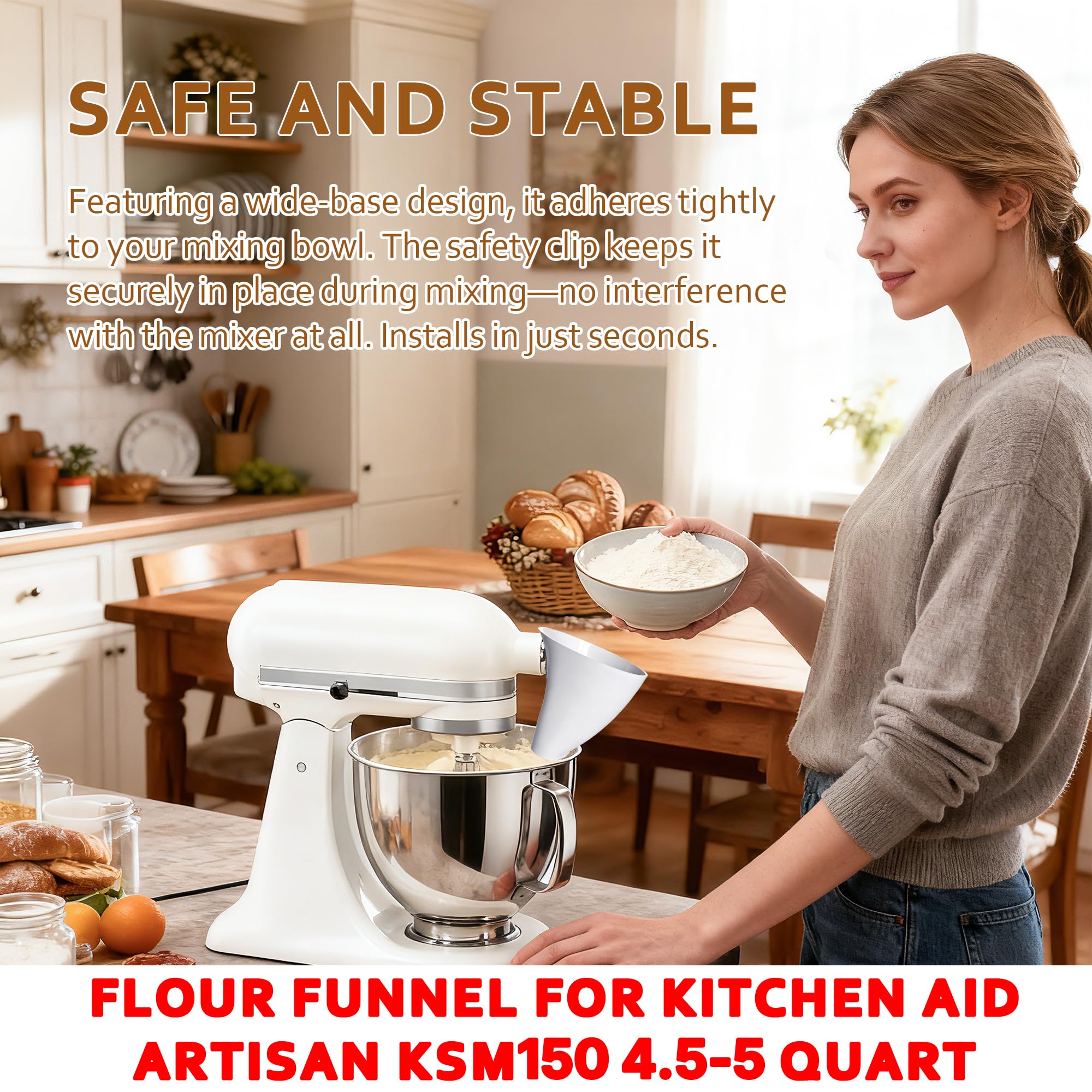 HOLIDAYMAP locked-in-fit ensures uninterrupted mixing on the KitchenAid Artisan.