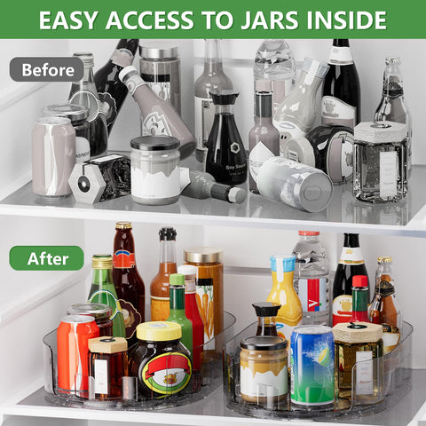 Holinwa space maximizer design fits narrow fridge shelves and pantry corners