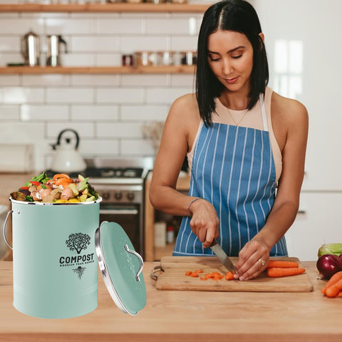 Holismo removable charcoal filter cartridge keeps the kitchen fresh between changes