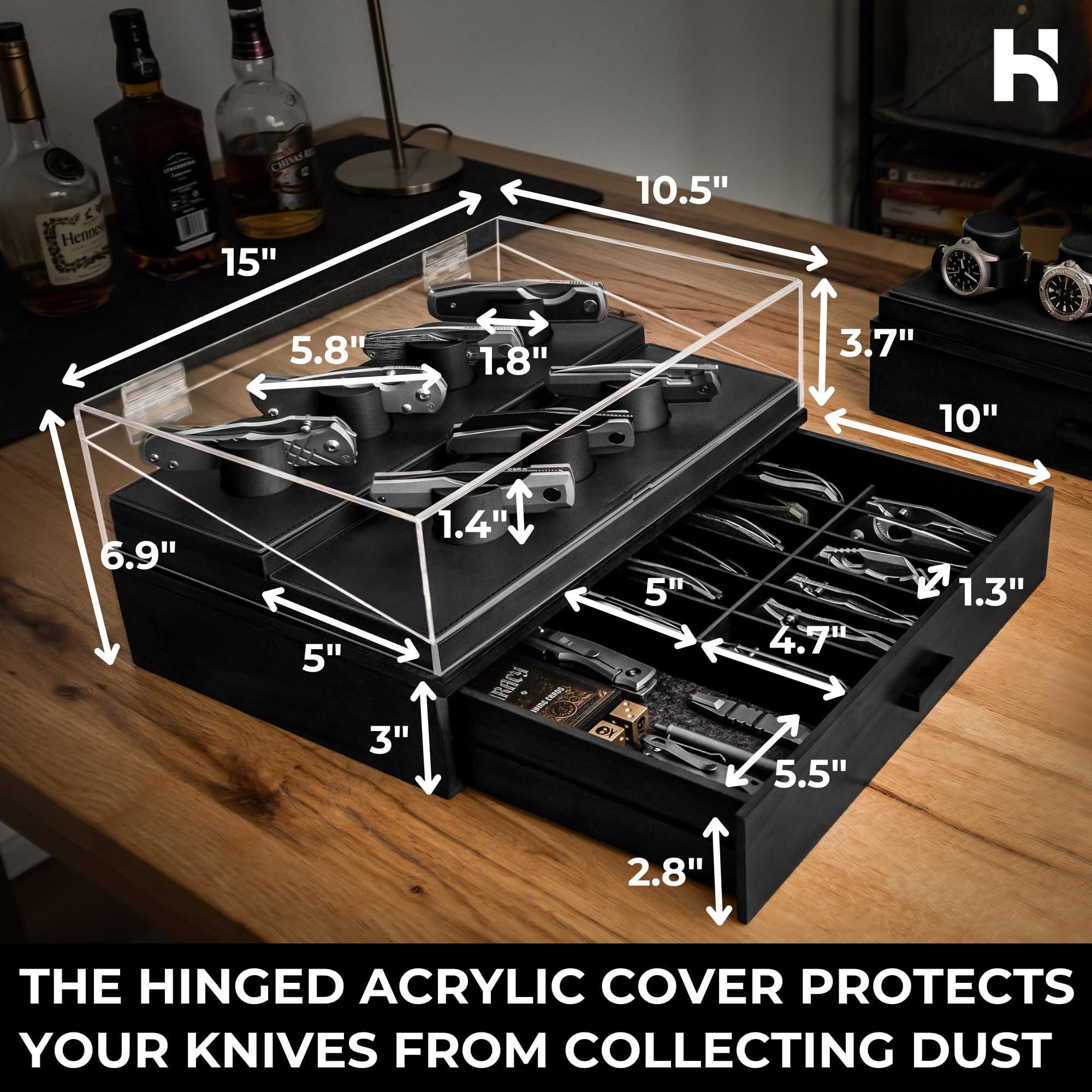 Rotating the collection keeps the display fresh and inviting for guests.