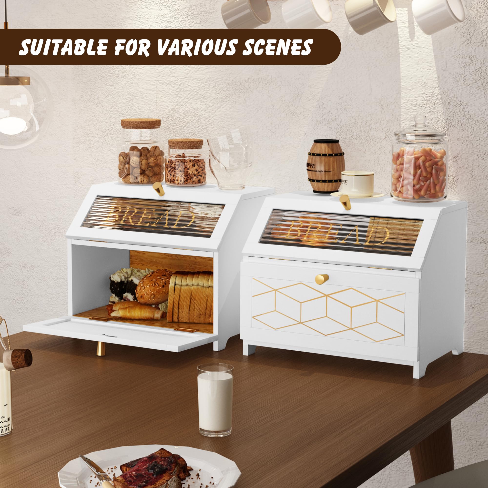 Easy assembly instructions help set up the bread keeper quickly