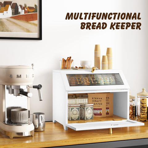 Multifunction space stores snacks, seasonings, or coffee utensils