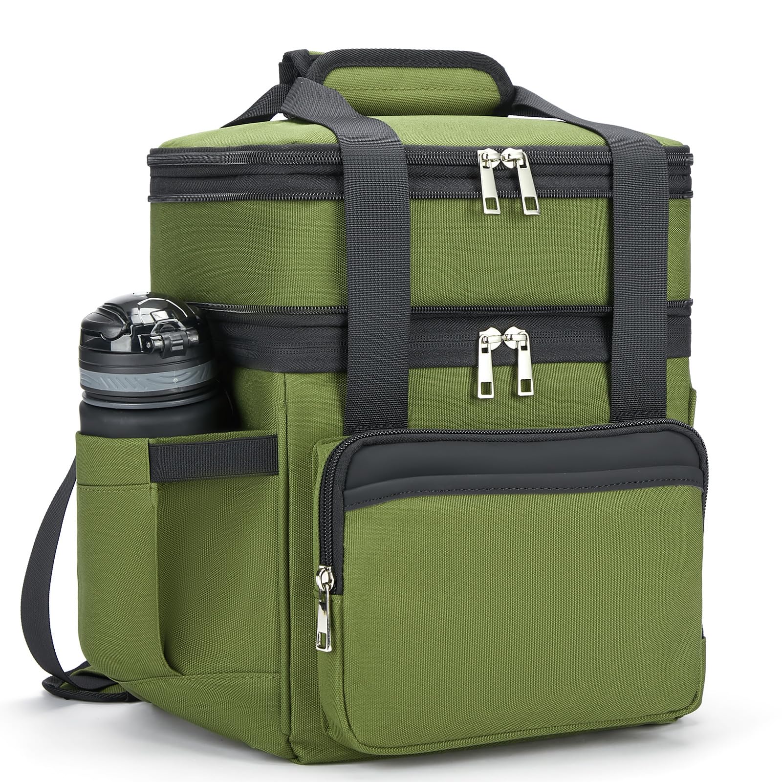 Holuxer insulated lunch bag with front pocket for daily meals and style