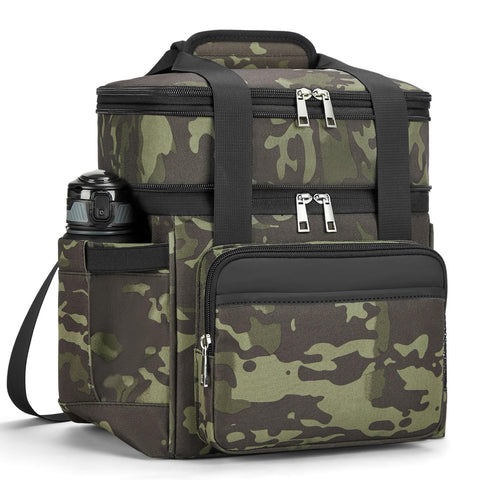 Holuxer insulated lunch bag with front pocket for easy organization at work