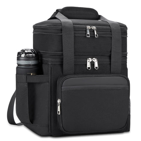 Holuxer insulated lunch bag front pocket design enhances daily organization