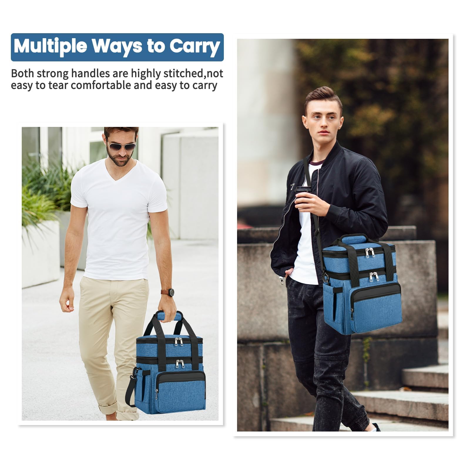 Holuxer insulated lunch bag skeleton-structure shows modern silhouette for urban carry.