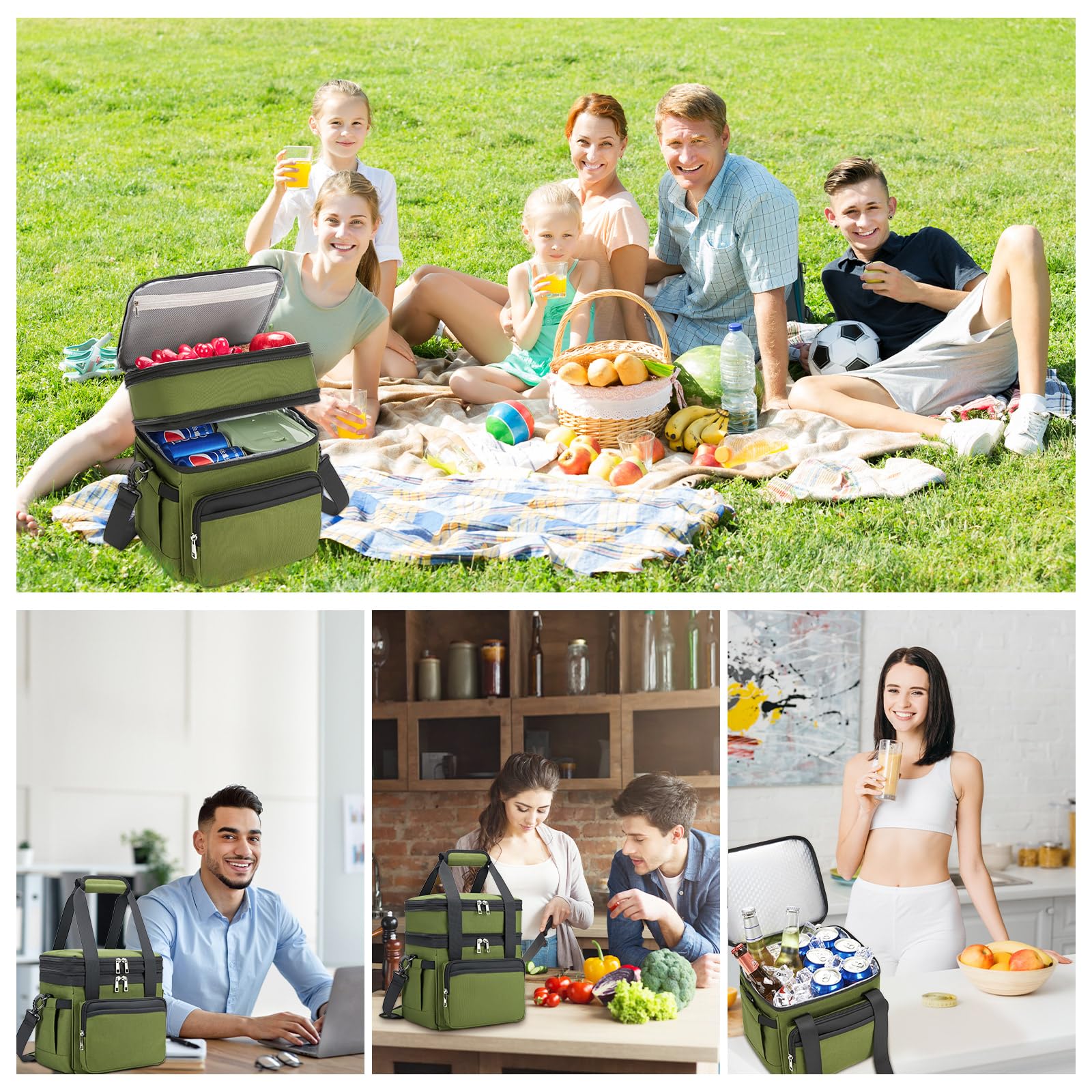 Holuxer leakproof lunch bag ideal for daily commutes and outings