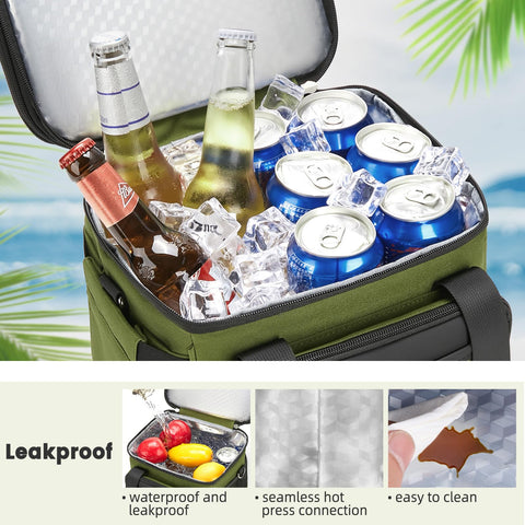 Holuxer top and bottom compartments prevent mixing wet and dry items