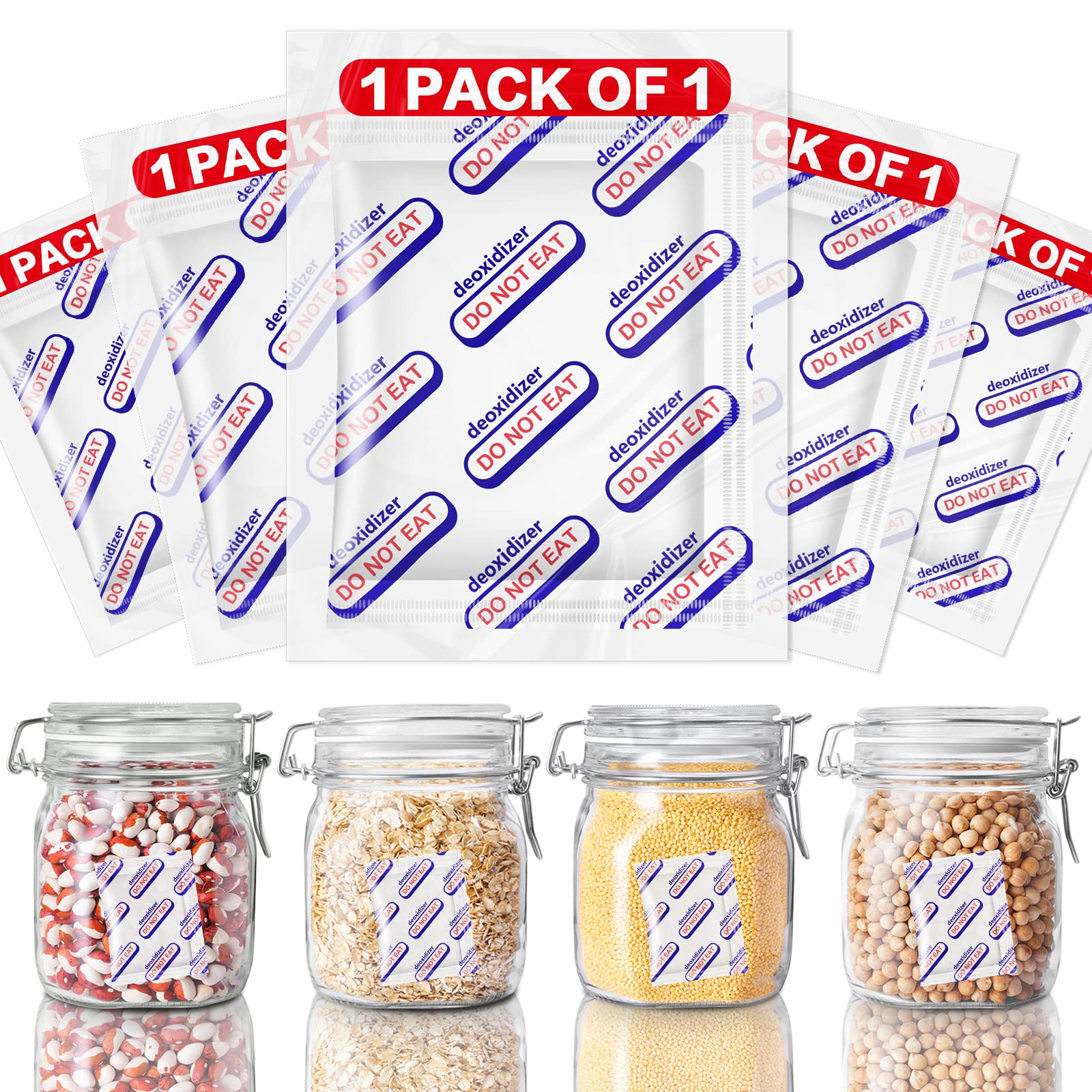 HomArtist 300cc oxygen absorbers, individually wrapped for convenient partial-use in storage.