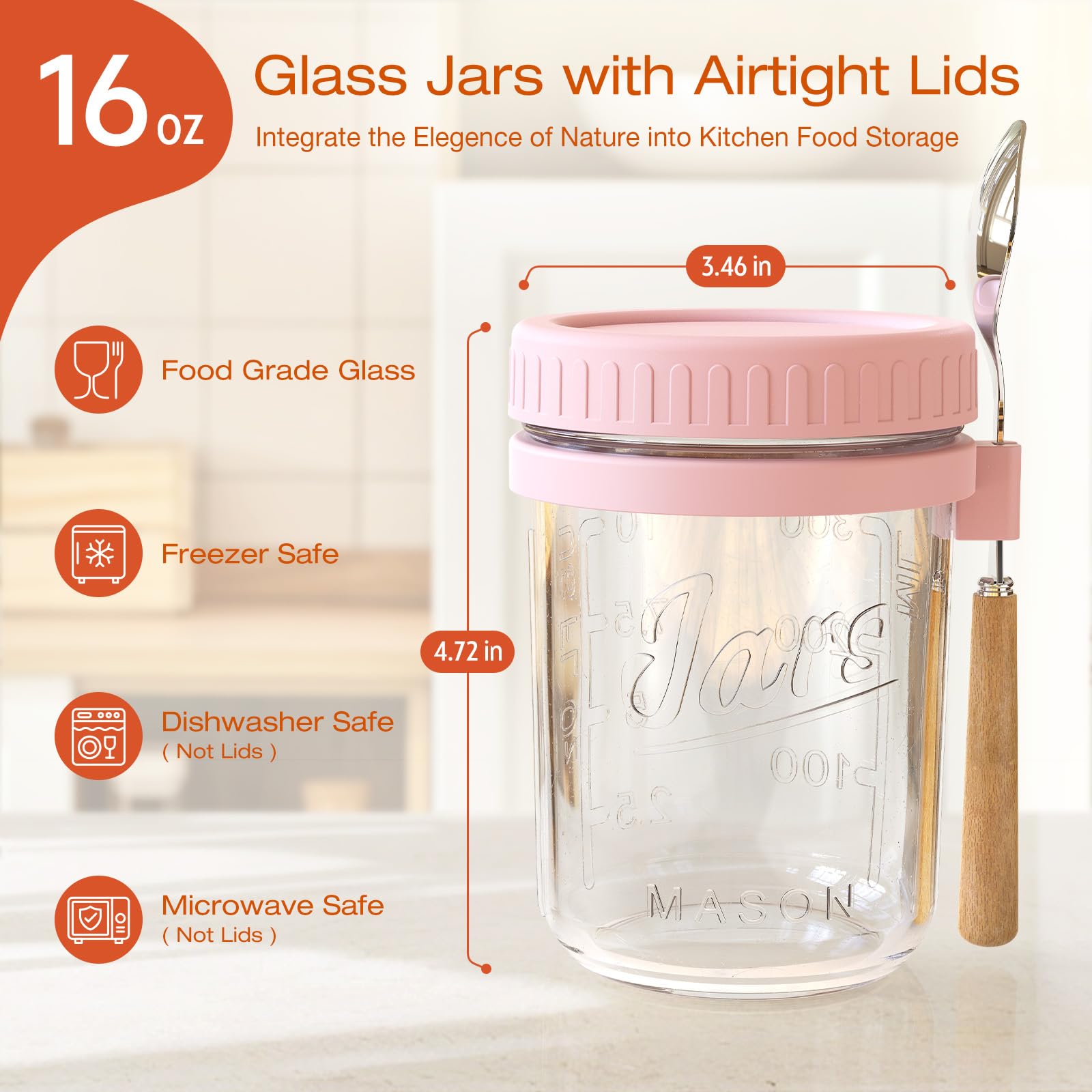 HomArtist airtight lid design with silicone gasket prevents leaks during transport.