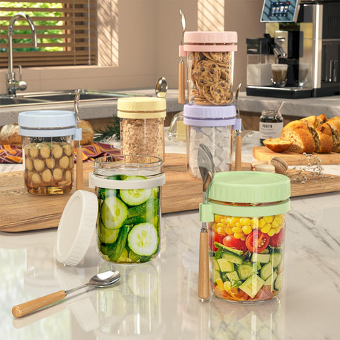 HomArtist color lids add style while keeping contents fresh.