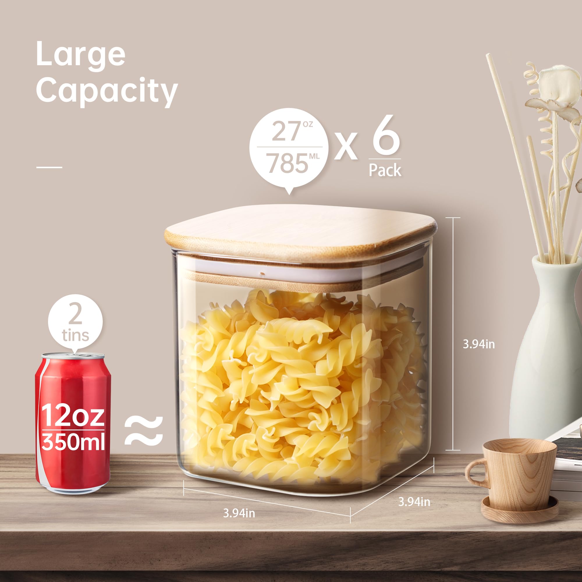 HomArtist pantry organization kit helps store cookies and nuts neatly.