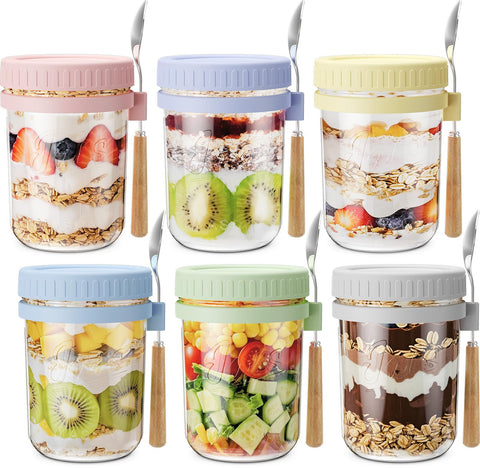 HomArtist portable jar set fits lunchboxes and car cup holders.