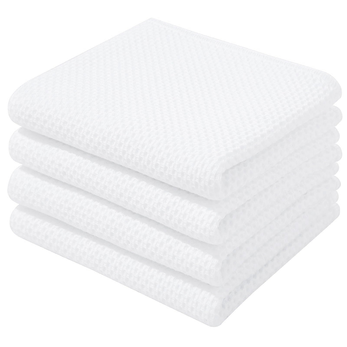 Homaxy 100% cotton waffle towel close-up highlighting absorbent texture