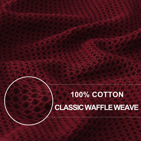 Homaxy six-pack cotton dishcloths, 12x12 inches, ideal for everyday kitchen tasks.