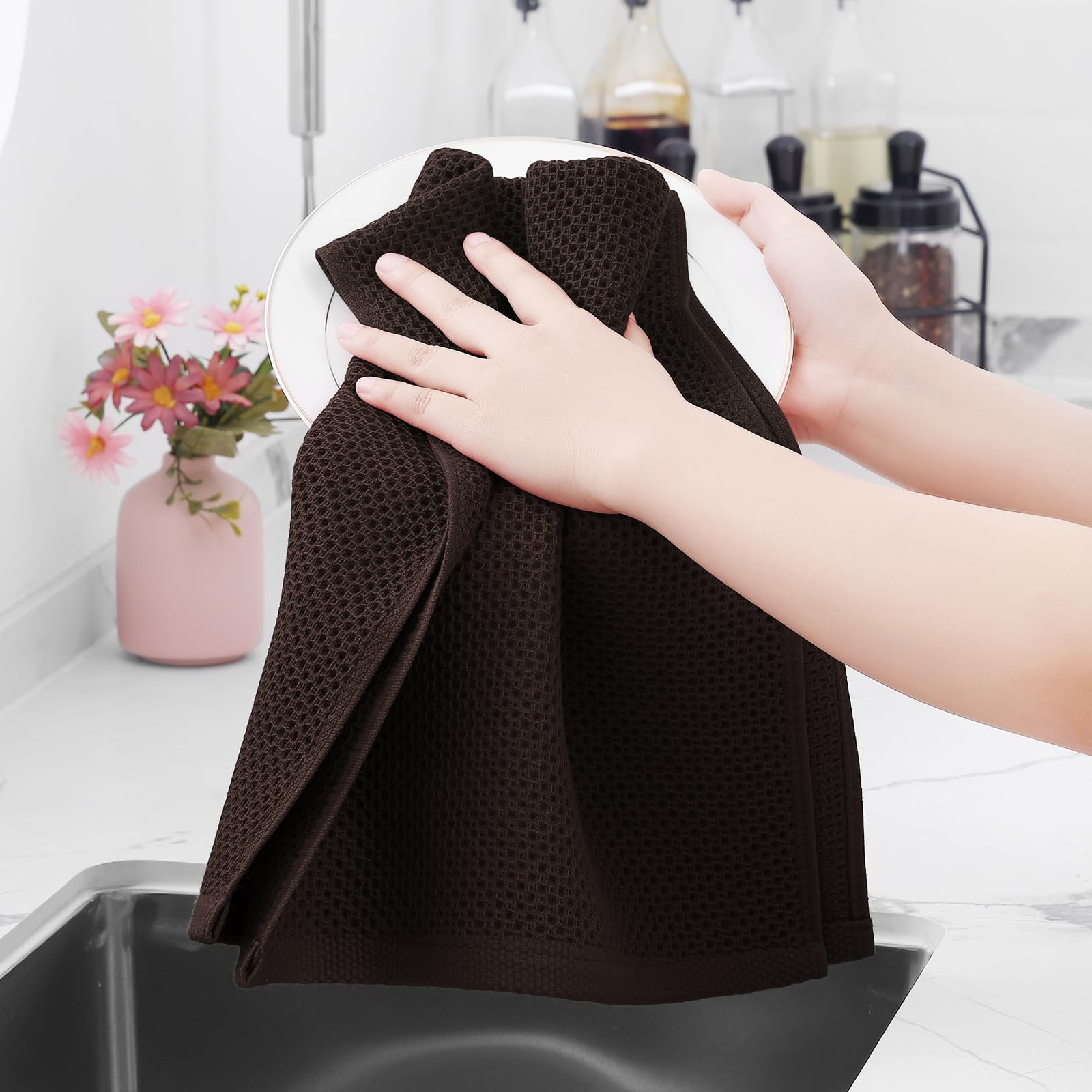 Homaxy 13x28 inch towels, ideal for drying dishes and hands