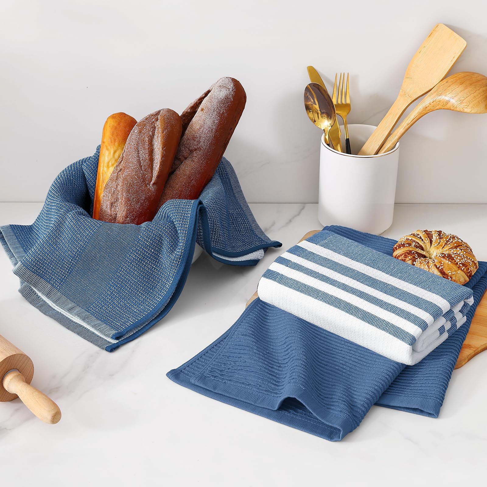 Homaxy thick 18x28 towels maintain size and stay durable after washing.