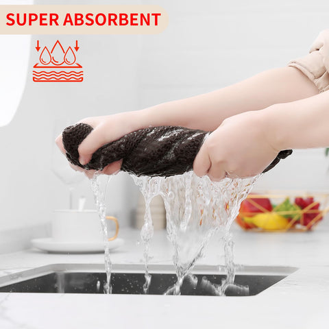 Homaxy absorbent towels in use, soaking up spills with ease