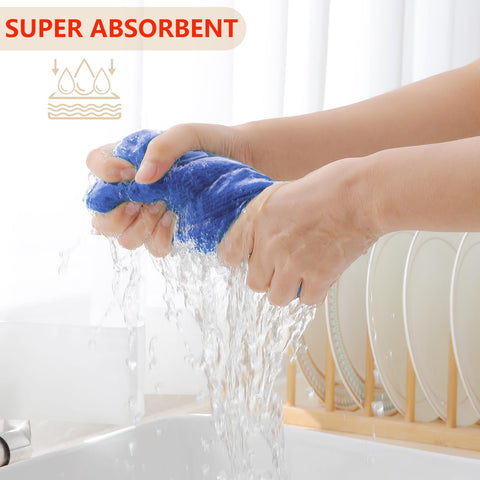 Homaxy absorbent dish towels ideal for drying dishes and glassware.