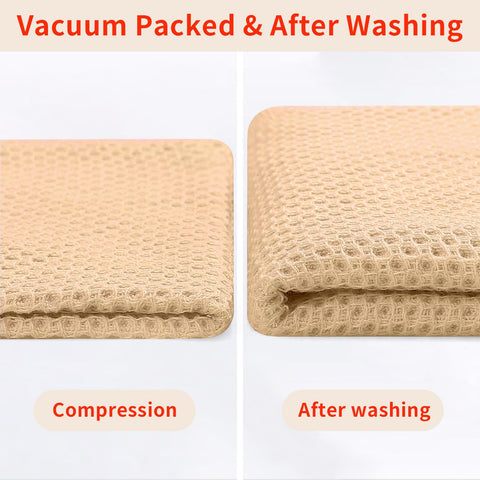 Homaxy apricot waffle towel gift ready packaging highlights value