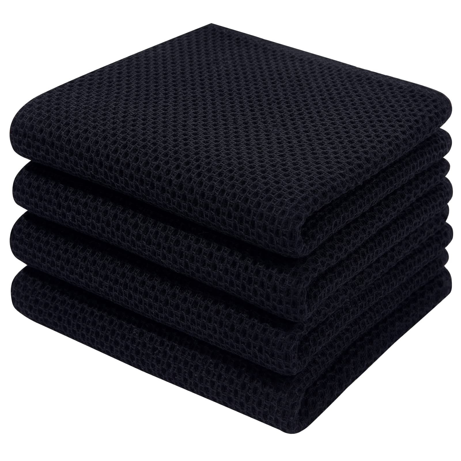 Homaxy collection of dish towels flat lay highlights versatile kitchen use and stylish organization.