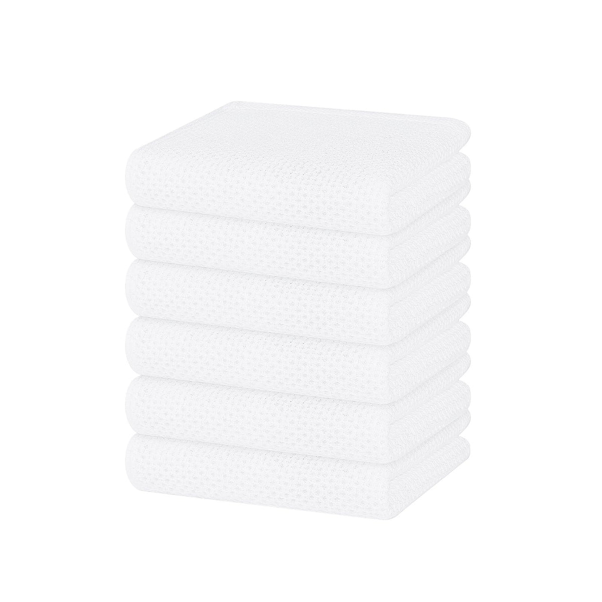 Homaxy cotton waffle dishcloth with soft, absorbent texture for gentle drying.