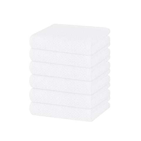 Homaxy cotton waffle dishcloth with soft, absorbent texture for gentle drying.